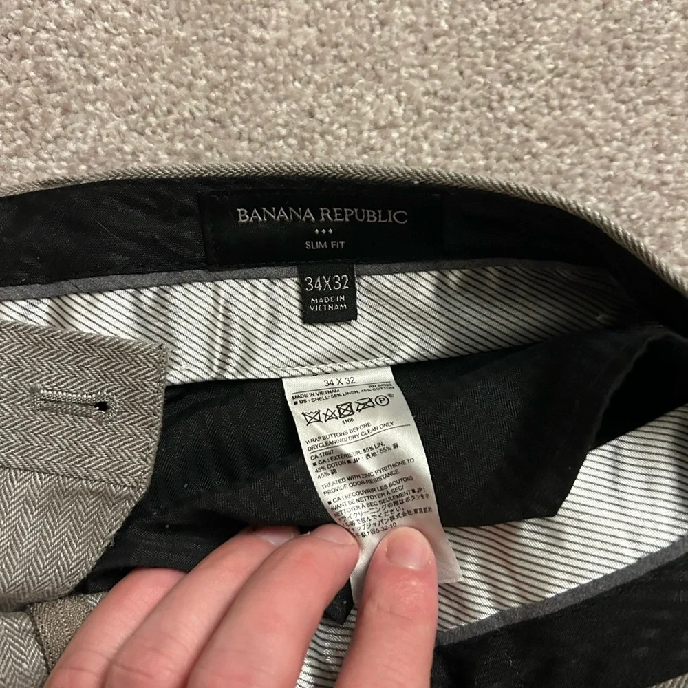 Banana Republic Linen Suit Pants